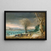 Winterlandschaft - Denys van Alsloot — gerahmtes Bild an der Wand