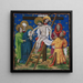 Kreuzabnahme - Meister von Köln von 1458 — gerahmtes Bild an der Wand