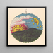 Design der Laterne bei Sonnenuntergang - Anonym — gerahmtes Bild an der Wand