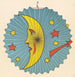 Reproduktion des Gemäldes Design von Laterne, Mond und Sternen - Anonym
