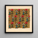 Design florales geometrisches stilisiertes für textile bedruckt - Anonym — gerahmtes Bild an der Wand