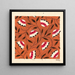 Design floral pour textile imprimé - Anonyme — gerahmtes Bild an der Wand