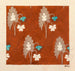 Reproduktion des Gemäldes Design floral pour textile imprimé, Pl XLII - Anonym