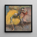 Zwei Tänzerinnen in Gelb und Rosa - Edgar Degas — gerahmtes Bild an der Wand
