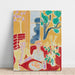 Reproduktion des Gemäldes Zwei Mädchen, gelber und roter Hintergrund - Henri Matisse