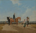 Zwei Reiter und zwei Mädchen mit Blumen - Wilhelm von Kobell — Ansicht des Kunstwerks