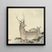 Zwei Hirsche - Ohara Koson — gerahmtes Bild an der Wand
