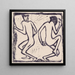 Zwei tanzende Figuren - Christian Rohlfs — gerahmtes Bild an der Wand