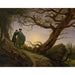 Reproduktion des Gemäldes Zwei Männer, die den Mond betrachten - Caspar David Friedrich