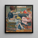 Zwei junge Frauen, die nähen - Louis Valtat — gerahmtes Bild an der Wand