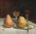 Zwei Birnen auf einem Tablett - Sanford Robinson Gifford — Ansicht des Kunstwerks
