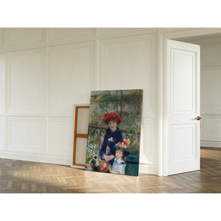Deux sœurs sur la terrasse - Pierre-Auguste Renoir | Reproduction Tableau Décoration murale affiche copie