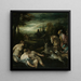 Diane und Actéon - Jacopo Bassano — gerahmtes Bild an der Wand