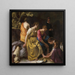 Diane et ses Nymphes - Johannes Vermeer — gerahmtes Bild an der Wand