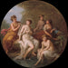 Diane et ses nymphes se baignant - Angelica Kauffmann — in einem Innenraum präsentiert