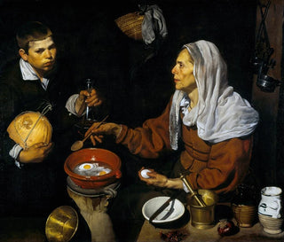 Eine alte Frau, die Eier kocht - Diego Velázquez — Ansicht des Kunstwerks