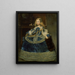 Infante Margaret Teresa in einem blauen Kleid - Diego Velázquez — gerahmtes Bild an der Wand