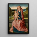 Madone - Dieric Bouts — gerahmtes Bild an der Wand