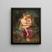 Éros und Psyche - Diogène Maillart — gerahmtes Bild an der Wand