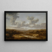 Großes Flusslandschaft-Gemälde - Dionijs Verburgh — gerahmtes Bild an der Wand