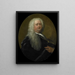 Portrait von Adriaen Paets, Direktor der Handelskammer Rotterdam der Niederländischen Ostindien-Kompanie, gewählt im Jahr 1734 - Dionys van Nijmegen — gerahmtes Bild an der Wand