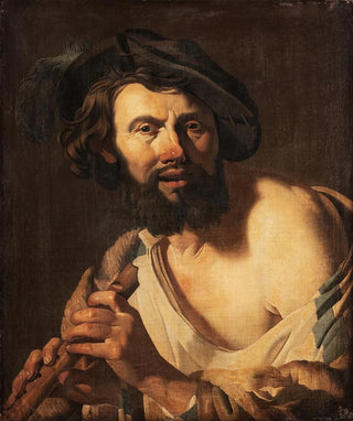 Dirck Van Baburen - Man with a flute.webp