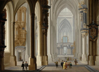 Dirck Van Delen - Interior of a Gothic Church.webp