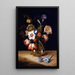Blumen in einer Glasvase - Dirck de Bray — gerahmtes Bild an der Wand