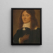 Portrait eines jungen Mannes - Dirk Druyf — gerahmtes Bild an der Wand