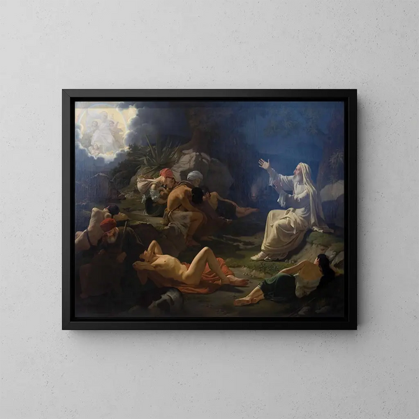 Die Vision des Propheten Ezechiel - Ditlev Blunck — gerahmtes Bild an der Wand