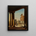 Der Kapitol in Rom von der Säulenhalle des Palazzo dei Conservatori - Ditlev Martens — gerahmtes Bild an der Wand