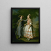 Portrait von Ekaterina Khruschova und Ekaterina Khovanskaya - Dmitry Levitsky — gerahmtes Bild an der Wand