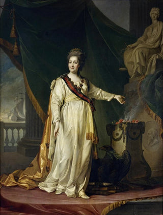 Dmitry Levitsky - Portrait of Catherine II the Legislatress in the Temple of the Goddess of Justice.webp