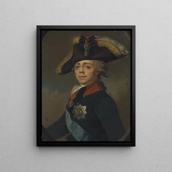 Portrait des Kaisers Paul I. 1754-1801 - Dmitry Levitsky — gerahmtes Bild an der Wand