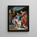 La Lamentation - Domenichino — gerahmtes Bild an der Wand