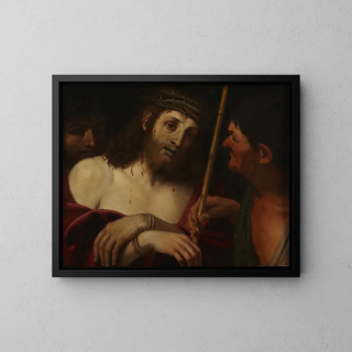 La moquerie du Christ - Domenichino — gerahmtes Bild an der Wand