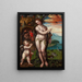 Venus und Cupido - Domenico Beccafumi — gerahmtes Bild an der Wand