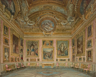 Innenansicht des Palazzo Pitti in Florenz, Iliaden-Saal - Domenico Caligo — Ansicht des Kunstwerks