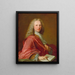 Portrait of Michel de Launey des Isles - Domenico Duprà — gerahmtes Bild an der Wand