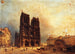 Ansicht des Vorplatzes von Notre-Dame - Domenico Ferri — Ansicht des Kunstwerks