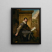 Portrait eines Mannes mit einer Musikpartitur - Domenico Fetti — gerahmtes Bild an der Wand