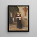 Andacht - Domenico Induno — gerahmtes Bild an der Wand