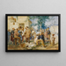 Le Bulletin de Villafranca - Domenico Induno — gerahmtes Bild an der Wand