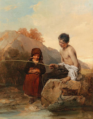 Domenico Induno - The Young Fishermen.webp