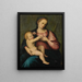 Jungfrau mit Kind - Domenico Puligo — gerahmtes Bild an der Wand