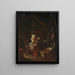 Eine Mutter, die ihr Kind stillt - Domenicus van Tol — gerahmtes Bild an der Wand