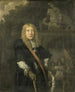 Portrait eines Offiziers der Bürgerwache von Leiden vor dem Tor des Hauptquartiers der Gardes de Saint-Georges - Domenicus van Tol — Ansicht des Kunstwerks