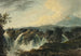 Kamelkarawane, die die Ebene über dem Wasserfall durchquert - Dominic Serres — Ansicht des Kunstwerks