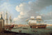 Der Donnerschlag und Pegasus, die in den Hafen von Portsmouth einlaufen 1782 - Dominic Serres — Ansicht des Kunstwerks