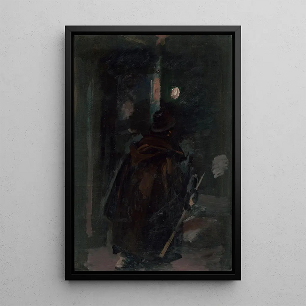 Nachtwächter - Dominik Skutecký — gerahmtes Bild an der Wand